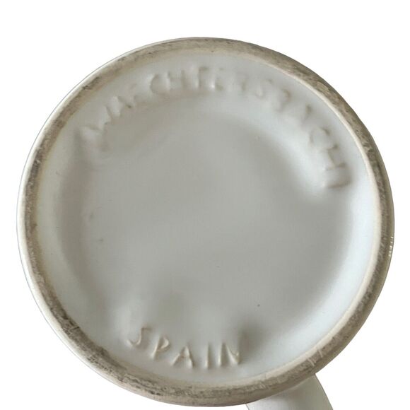 Waechtersbach Coffee Mugs Set of 4 Christmas Holly White Ceramic Holiday Green - Picture 11 of 11